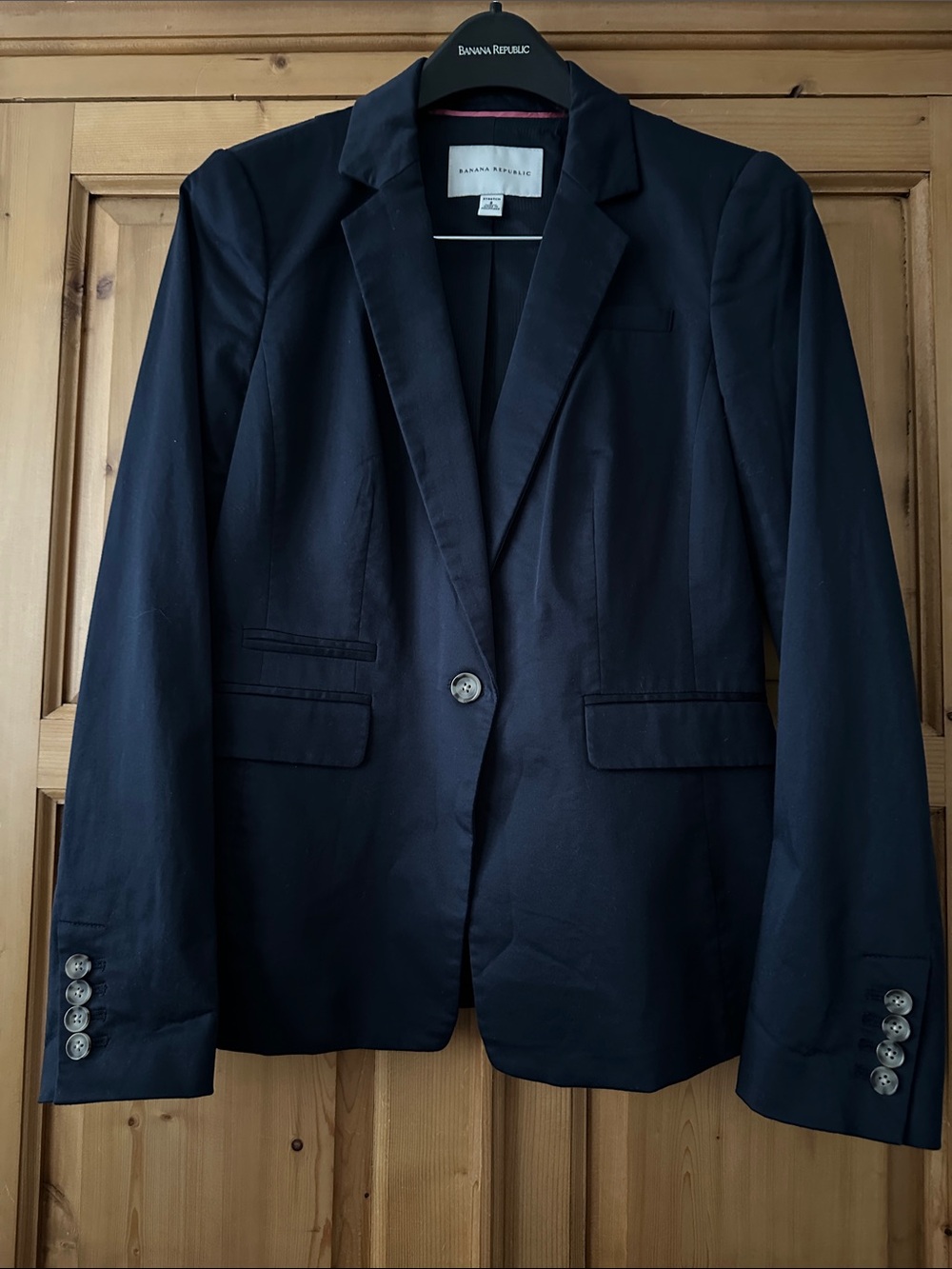 Banana Republic Dark Navy Single-Button Women's Blazer
